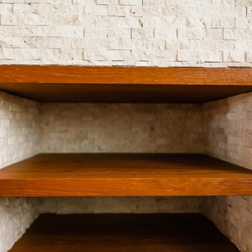 Teak Fireplace