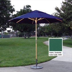 Wood-Market-Umbrellas-with-Anodized-Pole - Patio Furniture And Outdoor Furniture