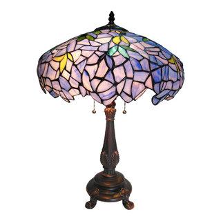 Chloe Lighting Wisteria Table Lamp With Multi-Colored CH16828PW16-TL2 -  Victorian - Table Lamps - by CHLOE Lighting, Inc. | Houzz