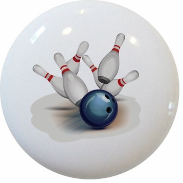 Bowling Sports Ceramic Knob