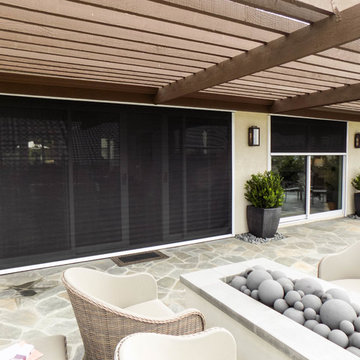 Exterior Door Motorized Power Screens in Coto de Caza, California
