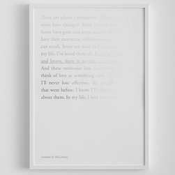 In My life Print - Prints And Posters