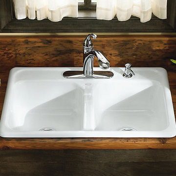 Kohler Enameled Cast Iron Kitchen Sinks