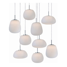 ET2 E21127-11 Puffs 24"W LED Round Multi Pendant - White