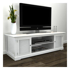 VidaXL White Wooden TV Stand