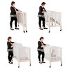 Dream On Me, 3 in 1 Folding PorTable Crib, French White