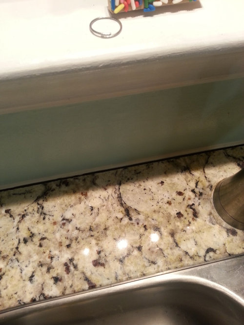 Granite Countertop Separating From Wall, How To Fix Kitchen Cabinet That Pulling Away From Wall