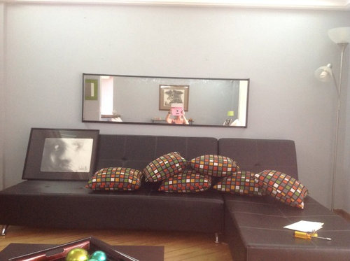 Is The Mirror Above Couch Too Low, Over Sofa Wall Mirror