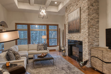 Living room - contemporary living room idea in Other