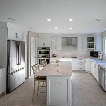 Greenfield Cabinetry White Kitchen, Office Area and Pantry Storage