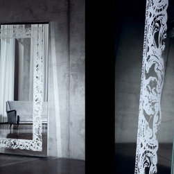 Reflect+ Scala Rectangular Mirror with Lighting - Deknudt Mirrors - Wall Mirrors