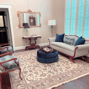Living room design inspired by Persian Nain Rug!