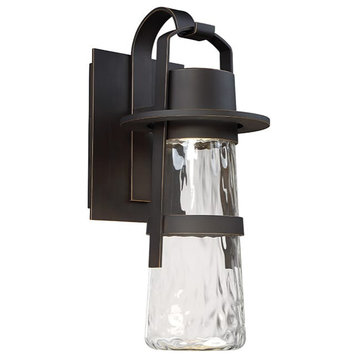 Modern Forms Balthus 13" Outdoor Wall Light in Black