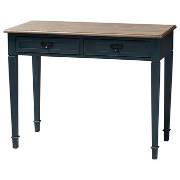Magnolia French Provincial Spruce Blue Accent Writing Desk