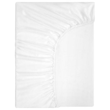 Vivien White Fitted Sheet King
