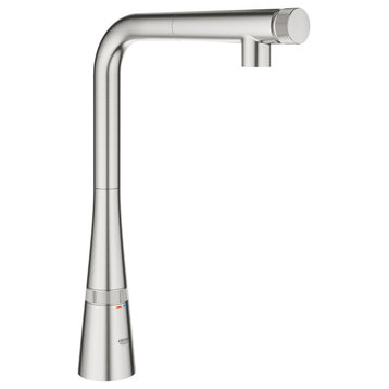 Grohe Zedra Smartcontrol Pull-Out Dual Spray Kitchen Faucet, Starlight Chrome, S