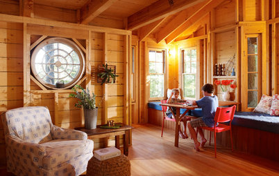 A Hideaway for All Ages Perched Among the Trees in Maine