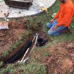 French Drain Installation - Watering And Irrigation Equipment