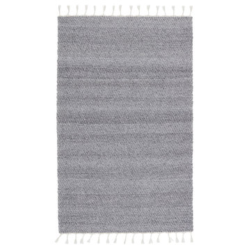 Jaipur Living Encanto Indoor/ Outdoor Solid Area Rug, Gray/White, 2'x3'