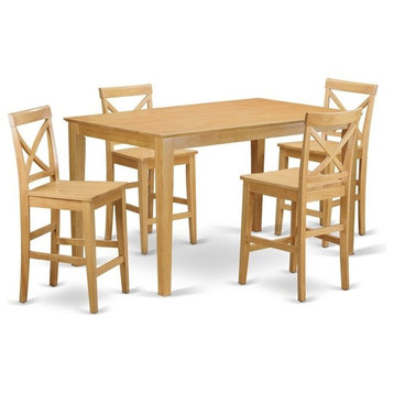 5-Piece Dining Room Set For 4 Set, Dining Table And 4 Dining Chairs