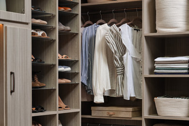 Inspiration for a modern closet remodel in Atlanta