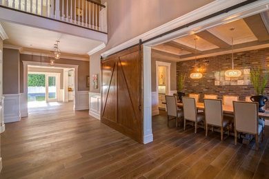 Living room - large traditional enclosed living room idea in Los Angeles