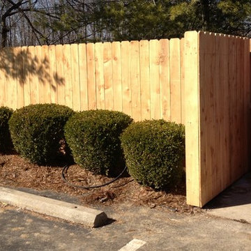 cedar dogear privacy garbage can enclosure