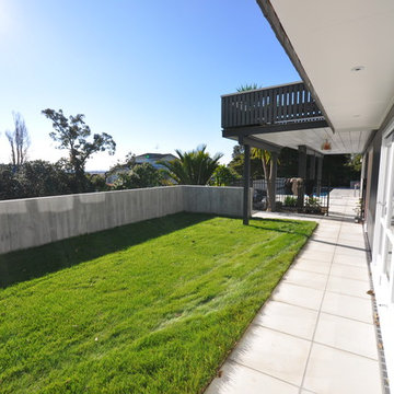 Shuttered concrete garage