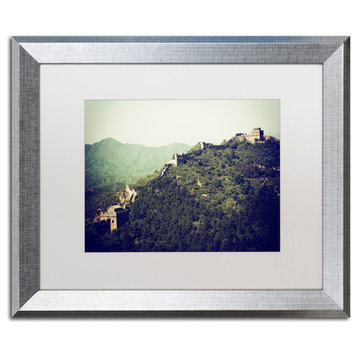 Philippe Hugonnard 'Great Wall' Art, Silver Frame, White Matte, 20"x16"