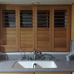 Sandi's kitchen shutter - Interior Shutters