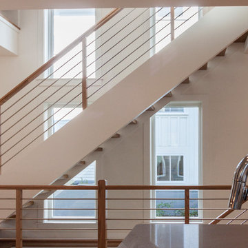 Project #48 | Contemporary Staircase with Warm Tones