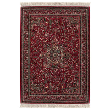 Couristan Kashimar All Over Center Medallion Area Rug, Antique Red, 6'6" x 10'1"