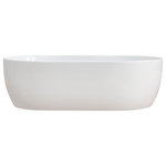 Alice Ceramica - Unica Tub-Shaped Vessel Sink, 55x35 cm - From a wide collection of vessel sinks characterised by minimalist elegance, the Unica-Tub Shaped Vessel Sink exudes quiet sophistication. A clear blend of classic and contemporary style, the vessel sink is made by artisans using traditional manufacturing methods. A young company who pride themselves on creativity and ambition, Alice Ceramica crafts all their products in the hills north of Rome.