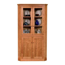 New England Shaker Corner Cabinet - China Cabinets And Hutches