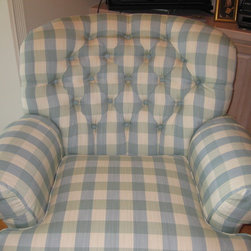 Upholstered Chair and Ottoman - Products