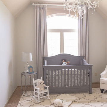 Soft Neutral Nursery Blackout Curtains