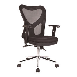 Mesh Office Chair in Black - Office Chairs
