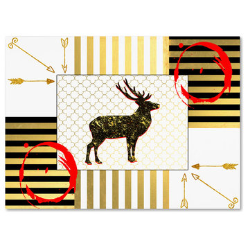 LightBoxJournal 'Gold Love Stag Right' Canvas Art, 35" x 47"