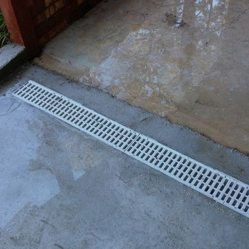 Pool deck and water line tile project