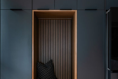 Example of a mid-sized trendy entryway design in Vancouver