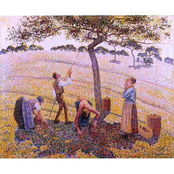 Camille Pissarro Apple Pickers Eragny, 20"x25" Wall Decal