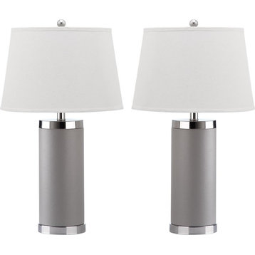 Column Table Lamp (Set of 2) - Grey