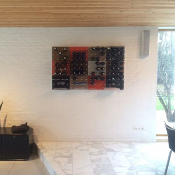 Scandinavian-modern storage shelves - STACT wine display