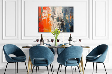 Inspiration for a modern dining room remodel in Wilmington