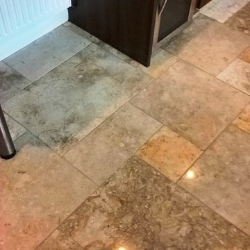 Restoring the Appearance of a Polished Limestone Tiled Floor in Cheltenham