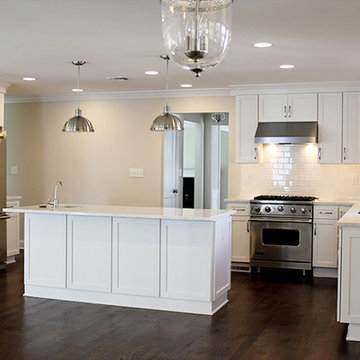 Direct Depot | All White Shaker Overlay Custom Kitchen
