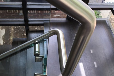 Inspiration for a contemporary staircase remodel in Houston