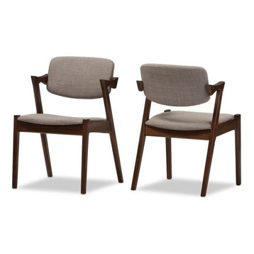 Elegant Dining Chair in Gray (Set of 2)