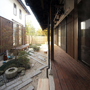 他の地域の和風のおしゃれなテラス・中庭の写真