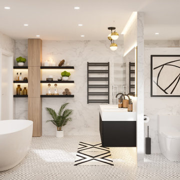 Contemporary bathroom